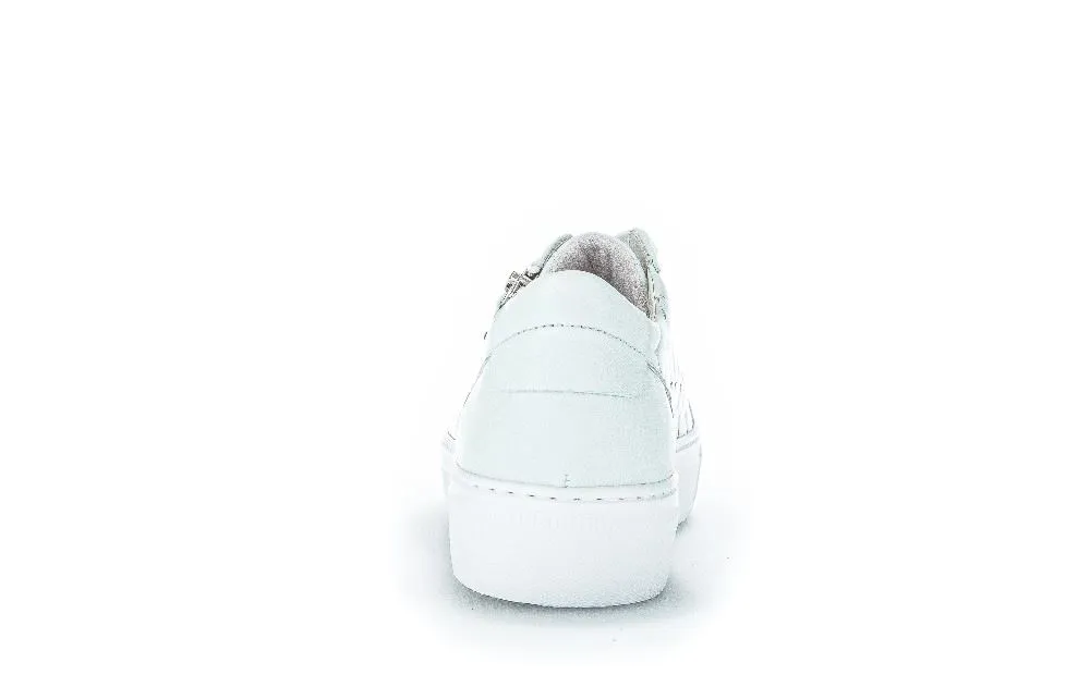Gabor Sneaker low Leder Flechtoptik Wechselfußbett blau S12 83.324.26