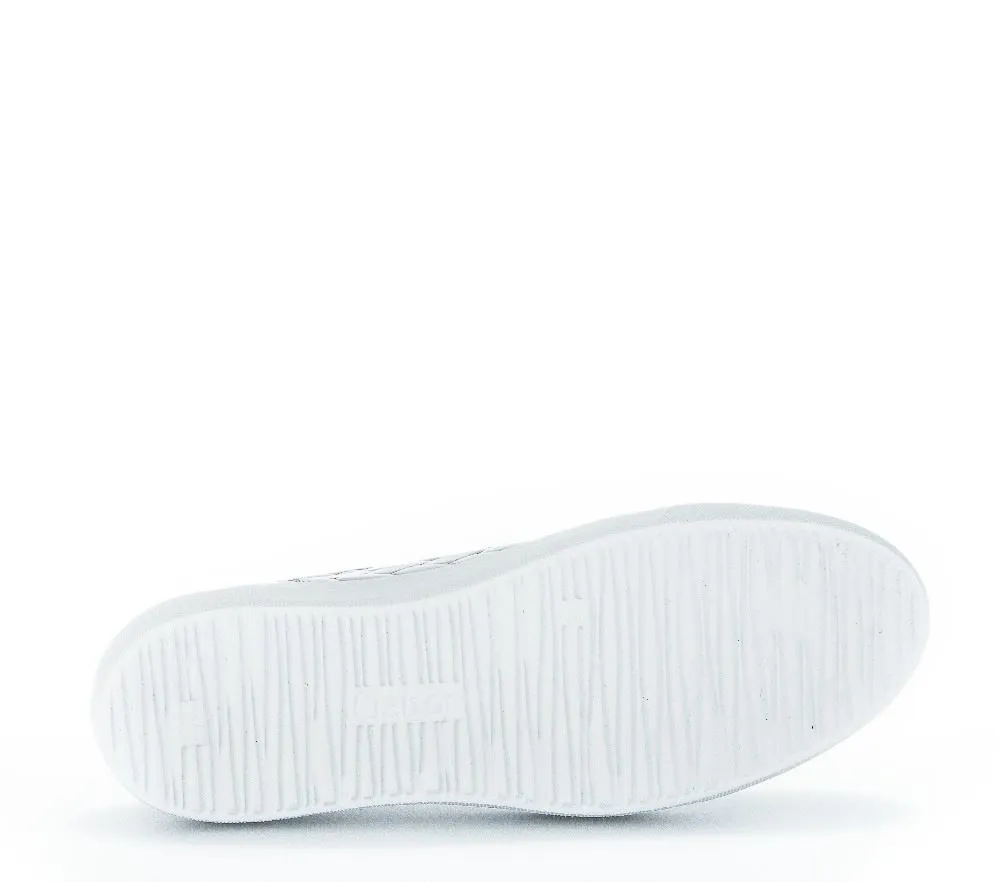 Gabor Sneaker low Leder Flechtoptik Wechselfußbett blau S12 83.324.26
