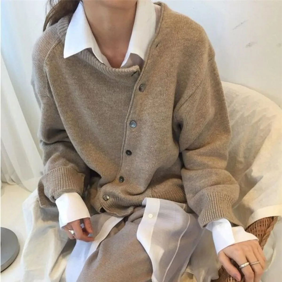 Heidi-Mode | Kaschmir Weste Luxe Weiche Strickjacke