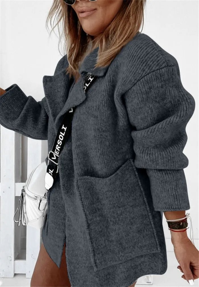 Heidi-Mode | Strickjacke mit Gemütlichem Kragen für Aktive Mädchen