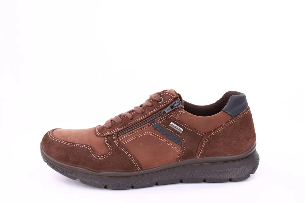 IMAC Herren Schnürschuh Sneaker  Nubukleder bequem braun S21 803178