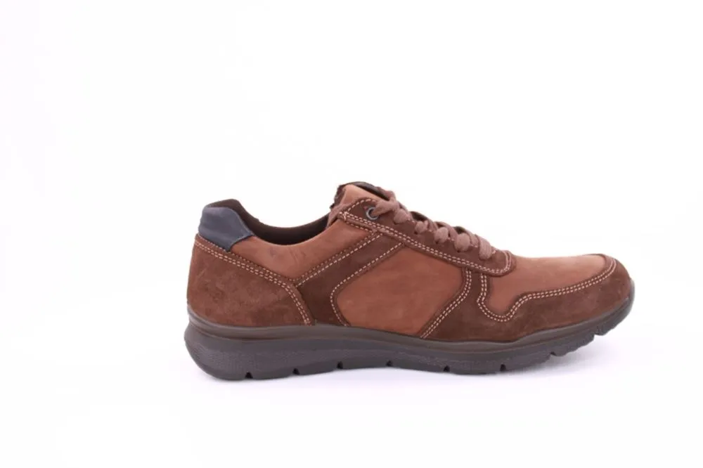 IMAC Herren Schnürschuh Sneaker  Nubukleder bequem braun S21 803178