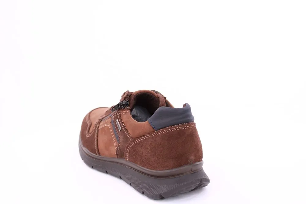 IMAC Herren Schnürschuh Sneaker  Nubukleder bequem braun S21 803178
