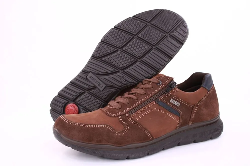 IMAC Herren Schnürschuh Sneaker  Nubukleder bequem braun S21 803178