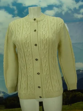 LANAMODEN SALZBURG herrlich mit Zopfmuster Strickjacke Jacke Trachtenjacke Gr.38