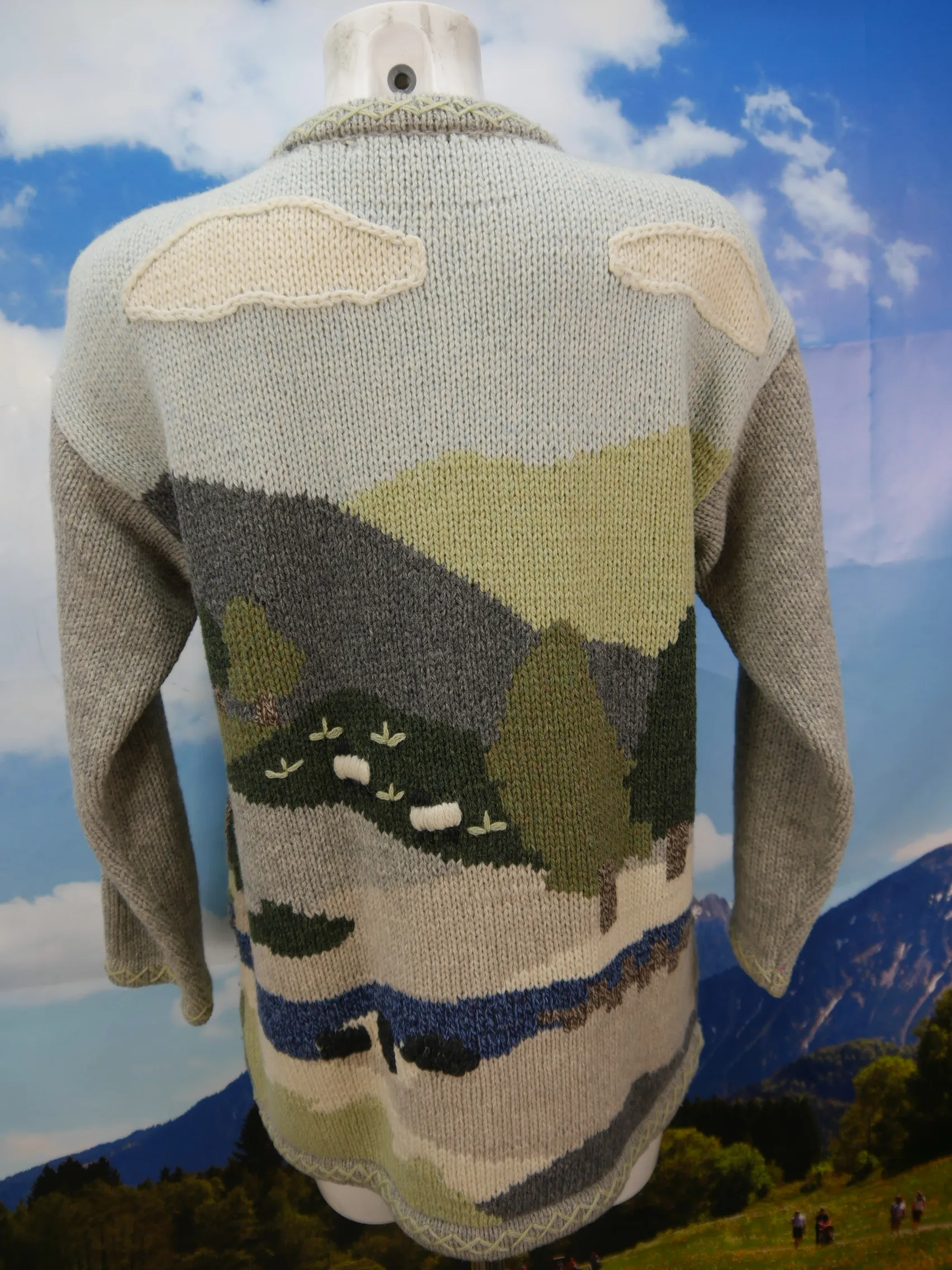 Peter Hahn Strickjacke leicht mit tollen Strickmuster Trachtenjacke Jacke Gr.40