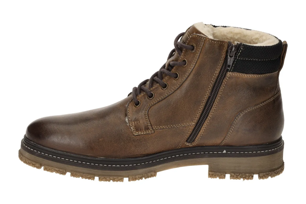 s.Oliver Stiefeletten Herren braun cognac Warmfutter 5-16248-43 305