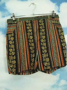 Upcycling Hot Pants Damen Shorts Trachten Baumwolle kurze Hose UCS009 Gr.36