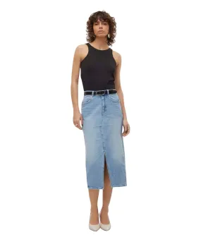 Vero Moda Jeansrock Veri in Hellblauer-Waschung